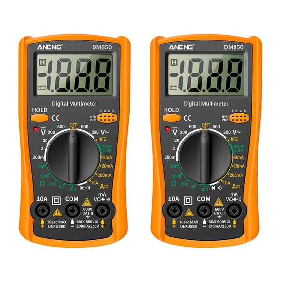 2 PCS Silver Tester Electronic Digital Multimeter