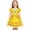 Yellow, variant on Guvpev G'irl's Princess Dress Tulle Skirt & Ruffle Sleeve Halloween Cosplay Costume Party Fancy Dress up 3-12 Years