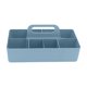 thumbnail image 3 of Organizador de caja apilable de caja portátil Organizador de maquillaje de 8 Compartimentos de limpieza con mango Bin de canasta dividida para Azul, 3 of 8
