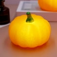 thumbnail image 4 of Harlier 3 PCS LED Pumpkin Lights, Halloween Pumpkins Battery Operated, Pumpkin Tea Lights, Light Up Jack O’ Lanterns for Halloween Decoration (Orange), 4 of 7