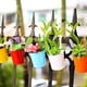 thumbnail image 5 of 10 macetas colgantes para macetas de balcón, decoración del hogar, plantas de interior 10 blanco Cola Maceta colgante de hierro, 5 of 8