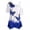 #7-Blue, variant on Womens Cold Shoulder Butterfly Print Short Sleeve for Summer Plus-Size Shirt Blouse Tops under $5
