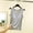 Gray, variant on Tittly Tank Tops Vest for Women Women Sleeveless Striped Spaghetti Strap Crop Tank Backless Slim Fit Aesthetic Going Out Tops With Chest Cushion Halter Tops for Women Spring Tops for Women Black L