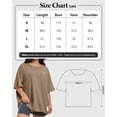 thumbnail image 2 of Womens Fashion Workout T Shirts Plus Size Tops Summer Clothes Short Sleeve Spring Tee, 2 of 6