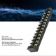 thumbnail image 4 of 2Pcs Terminal Strip TB Fixed Large Current Dual Row Wire Barrier Block Terminal Strip with Transparent Cover 600V 35A 12 Positions (3512), 4 of 5