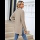 thumbnail image 5 of Camisas de Larga para Mujer, Blusas Túnica Casuales de Cuello Alto Caqui XXL, 5 of 10