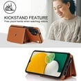 thumbnail image 5 of Dteck for Samsung Galaxy A53 5G Wallet Case, PU Leather Case with Card Holder Crossbody Lanyard Wrist Strap, RFID Blocking Protective Case for Samsung Galaxy A53 5G,Brown, 5 of 9