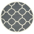thumbnail image 4 of SAFAVIEH Cambridge Justine Geometric Quatrefoil Wool Area Rug, Dark Grey/Ivory, 6' x 6' Square, 4 of 10