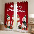 thumbnail image 2 of Castle Fairy Xmas Snowman Blackout Curtains Set of 2 (52x84 Each) for Teens Girls Boys,Merry Christmas Window Curtains,Happy New Year Curtains and Drapes,Super Cozy Room Decor, 2 of 6