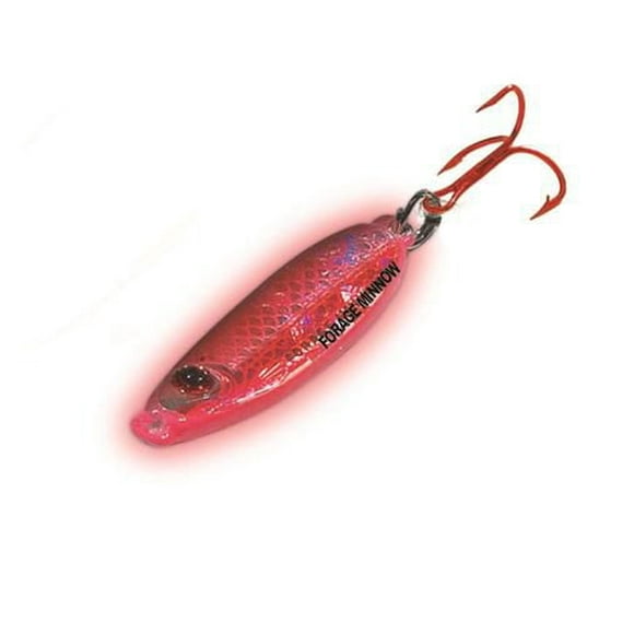 Northland FMS3-93 Forage Minnow Spoon, 1/8oz Super-Glo Redfish 1Cd