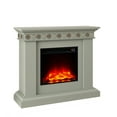 thumbnail image 4 of FESTIVO 46.5" Wide Electric Freestanding Fireplace w/ Realistic LED Flames - Gray, 4 of 6