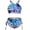 Navy, variant on Girls Swimsuit Daisy Two Piece Girls Daisy Print Sporty Swimsuit Athletic Beach Bikini Set Performance Quick-Dry Swimwear for Youth
