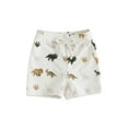 thumbnail image 2 of Musuos Toddler Boys Swim Shorts 6M 12M 18M 24M 3Y 4Y Casual Elastic Waist Cute Dinosaur Print Swim Trunks for Baby, 2 of 10