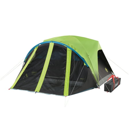 Coleman® 4-Person Carlsbad™ Dark Room™ Dome Camping Tent with Screen Room, 2 Rooms, Green