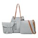 thumbnail image 1 of Bolso grande , bolso de hombro, pochette, bolso para tarjetas - Gris claro talla única Sunnimix Bolso de hombro, 1 of 6