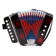 Dcenta Kids Accordion Toy 10 Keys Buttons Mini Accordion Musical Instruments for Children, Kids, Toddlers, Beginners