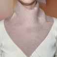 thumbnail image 2 of AWZXDE Women Autumn Winter Warm Triangle Neck Scarf Set For Girls Daily Wear Fashion Accessory Shawl Wrap Beige, 2 of 3