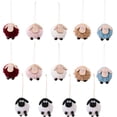 thumbnail image 1 of 14 piezas de animales de peluche XINYU de ovejas pequeñas de colores para decorar, 1 of 7