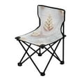 thumbnail image 2 of 600D Oxford Camping Chair Portable Foldable Chair Supports 220 lbs for Picnic, Fishing, Backpacking White Snowflakes Chocolate Cookies, 2 of 8
