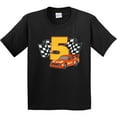 thumbnail image 3 of Inktastic Number Five Race Car Youth T-Shirt, 3 of 5
