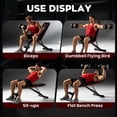 thumbnail image 4 of Yagud   Weight Bench Press for Home Gym, Strength Training Adjustable Workout Benches for Full Body, Gym Benches for Incline Decline Exercise, 4 of 6