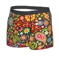 thumbnail image 2 of Disketp Hippie Peace Love Men'S Boxer Briefs,Soft And Breathable Cotton Underwear With Comfortflex Waistband, 2 of 9