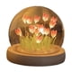 thumbnail image 5 of Lámpara de ambiente hecha a mano con tulipán, adorno de bricolaje, luz de noche de escritorio, regalo para estudiantes, regalo de San Valentín, 5 of 6