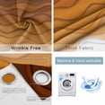 thumbnail image 6 of Blackout Curtains for Bedroom, Orange Ombre Stripes Room Darkening Window Drapes for Living Room, Farmhouse Retro Abstract Waves Art Thermal Insulated Grommet Curtains, 42x84 inch, 2 Panels, 6 of 9