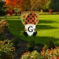 thumbnail image 4 of Briarwood Lane Fall Gnome Burlap Monogram Letter G Garden Flag, 4 of 4