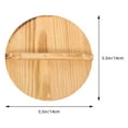 thumbnail image 2 of ETHZZLE 11.8 Inch Round Wooden Pot Lid for Cooking, Heat Retention, Steam Preservation - Kitchen Accessory Set, 2 of 8
