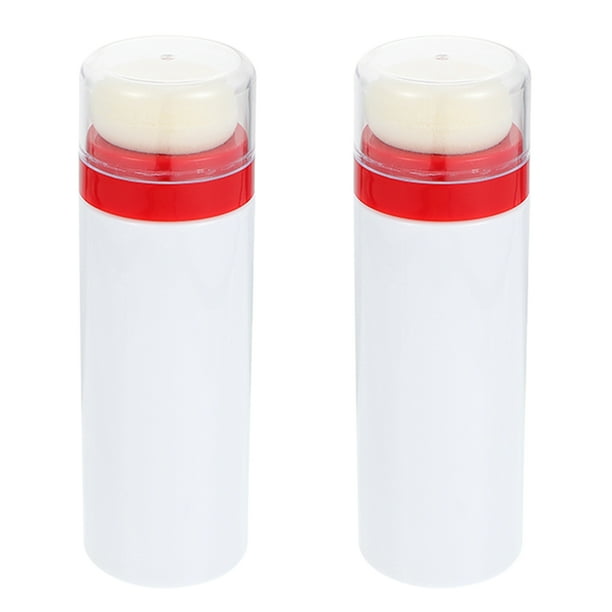 2 PCS Infantil Talco Polvo Contenedores Puff Cajas Bebé Powder Cajas Botellas