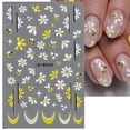 thumbnail image 2 of Calcomanías para uñas DAJIJIYOU, 4 hojas, arte 3D de fresa y flores, 2 of 7