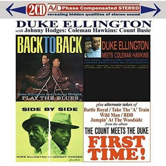 Ellington,Duke / Hodges,Johnny / Hawkins,Coleman - Plus-Back to Back / Side By Side / Duke Meets - Music & Performance - CD