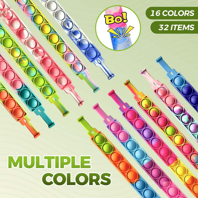 Juguetes Para Niñas 24 Pulseras Antiestrés Pop It Juguete