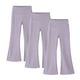 thumbnail image 2 of Cowsor 3PC Girls Flare Leggings Kids Bell Bottoms High Waisted Bootcut Yoga Dance Flared Pants, 2 of 7