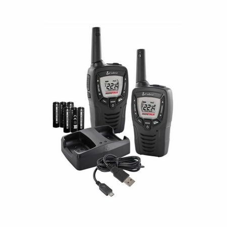 Cobra - 23-Mile, 22-Channel 2-Way Radios (Pair) - Black