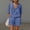Blue plus size boho beach outfits a1, variant on Women Plus Size V Neck Short Sleeve Shorts Set Casual Boho Beach Outfits Loose 2 Piece Lounge Tracksuit Summer Travel Clothes, Wine XL