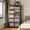 Black, variant on Collapsible Stackable Storage Bins with Lids, 5-Pack 825QT (206Gal) Rolling Storage Cabinet with Doors for Home & Garage, White (30" W x 19.7" D x 80.9" H)