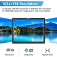 thumbnail image 3 of Monitor LCD Eyoyo de 14 pulgadas 1024x768 HDMI/VGA/AV/BNC con altavoz, 3 of 8