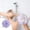 Purple, variant on AUHomi Bath Loofah, Bath Sponge, Shower Scrubber, Body Scrubber, Rose-Shaped Shower Loofah Sponge - Soft And Non Scattering, Exfoliating Cleaning Body Scrubber Balls, Elegant (1 pcs, Purple)