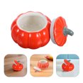 thumbnail image 2 of Bol de cerámica con forma de calabaza, bol para hornear postres con tapa, bol para cocinar al vapor, 2 of 5