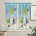 thumbnail image 2 of Laundry Room Washing Machine Clothes Dry Rod Pocket Short Curtain HalfCurtain For Home Kitchen Door Drape Cafe Small Window, 2 of 5