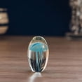 thumbnail image 2 of Jellyfish Figurine Desktop Decoration Centerpiece Hand Blown Desk blue, 2 of 8