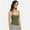 Army green, variant on Women Sexy Square Neck Tank Top Summer Going Out Basic Cami Shirt