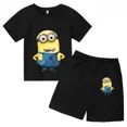 thumbnail image 4 of Conjunto de camiseta y pantalones cortos de dibujos animados de Minions Despicable Me para niños y adolescentes de verano de 2024, ropa para niños y niñas, camiseta de manga corta, traje de moda, 4 of 5
