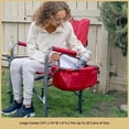 thumbnail image 5 of Arrowhead Outdoor Directors Folding Camping Chair with Integrated Cooler, Red, 5 of 8