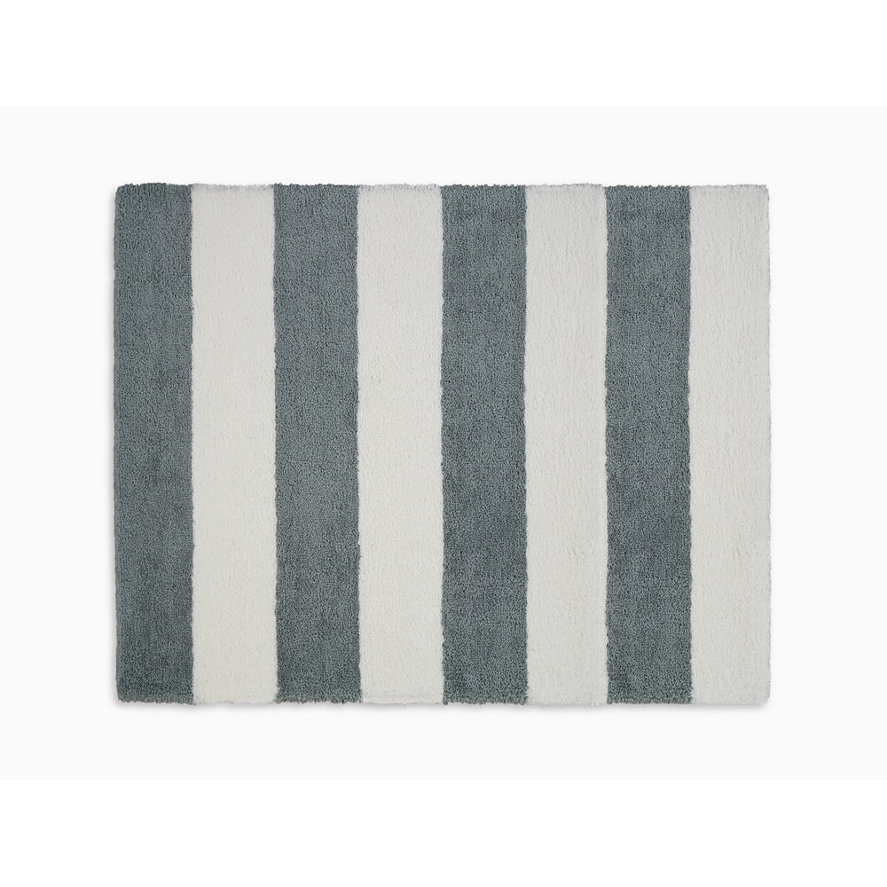 Calvin Klein Home 8 X 10 White/Grey Chicago Shag Area Rug CK722