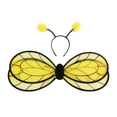 thumbnail image 3 of Disfraz de ala de abeja de poliéster con diadema para Halloween familiar amarillo, 3 of 8