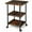 Brown, variant on Giantex 3-Tier Adjustable Printer Stand, Rolling Printer Cart with 2 Storage Shelves, Mobile Machine Stand Storage Rack for Home Office