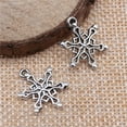 thumbnail image 3 of K-KED 260 Pcs Antique Silver Snowflake Charms Pendant 19X15MM C12418, 3 of 3